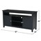 International Concepts Entertainment / TV Stand with 2 Doors, Black TV46-51 - alternate 7